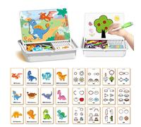 Magnetic Puzzles Face Dress Up Travel Game Double Side Preschool Educational Learning Toy for Kids, Multifunctional Puzzles Kits, Exercises Children's Hand-Eye Coordination for Kid Boy Girl (a)