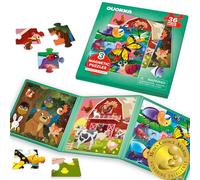 Magnetic Puzzles for 2 3 Year Olds - Travel Games for Kids 3-5