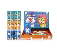 Magnetic Puzzles For Kids - Educational Double-Sided Blocks, Magnetic | For Preschool Learning Boys And Girls, Teens, Classroom, Adults, Travel And Kindergarten