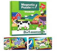 Magnetic Puzzles for Kids | Educational Learning Magnets,Magnetic Games for Boys Girls Kids Age 2-6 Learning Education Development Preschool Kindergartens Car Airplane Birthday