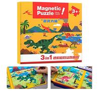 Magnetic Puzzles for Kids | Toddler Toys Puzzle Book Learning Activities | Magnetic Games for Boys Girls Kids Age 2-6 Learning Education Development Preschool Kindergartens Car Airplane Birthday