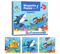 Magnetic Puzzles for Kids,Travel Toys Toddler Puzzles - Games for Toddler Boys Girls Kids Age 2-6 Learning Education Development Car Airplane Road Trip Birthday Kindergartens