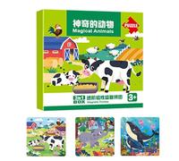 Magnetic Puzzles for Kids, Travel Toys Toddler Puzzles, Toddler Games for Learning Education Development for Boys Girls Kids Age 2-6 Kindergartens Preschool Birthday Road Trip Airplane Travel