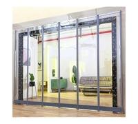 Magnetic PVC Strip Plastic Curtain, Garage Door Insulating Kit - Include Tarck, Screen Doors for Commercial Entry, Warehouse, Factories(5pcs,0.4x2.5m)