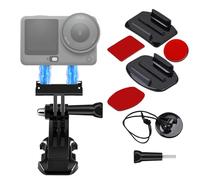 Magnetic Quick Release Adapter Compatible for DJI Osmo Action 6/Osmo Nano, with Adhesive Helmet Mount Skiing Tether Kit POV Secure for Skiing, Motorcycle Compatible for GoPro 12-3 Action Cameras