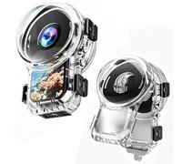 Magnetic Quick Release Invisible Dive Case for Insta360 X5, Waterproof Case 60m/196ft Underwater Diving Housing Cover Protective Shell with Underwater Professional Replacement Lens Camera Accessories