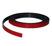 Magnetic-Racking Strip 10mm Wide x 0.85mm Thick x 5M Long, Color Strip Roll can be Written on to Mark Areas - for use in Warehouses as Racking Strip Magnetic Labels, Colour:red