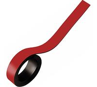Magnetic-Racking Strip 50mm Wide x 0.85mm Thick x 5M Long, Color Strip Roll can be Written on to Mark Areas - Labeling Tape for Magnetic Labels, Quickly Removable, Color:red