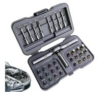 Magnetic Ratchet Screwdriver Set,32-in-1 Precision Repair Tools - with Detachable Handle Ratchet Screwdriver Kit | for Bicycle Furniture Crafts Home Appliances Computer DIY Enthusiast Eyeglass