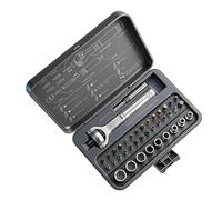 Magnetic Ratcheting Screwdriver Set 40 in 1 40 in 1 Repair Kit for with | Magnetic Bit Mount with Removable Handle for Tablet Laptop Camera Computer Watch Glasses