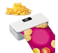 Magnetic Rechargeable Handheld Vacuum Sealer with Cutter, 6 Modes | Portable Electric Snack Sealer Machine Cereal Fruit Vegetable Home Kitchen Restaurant Camping