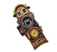 Magnetic Refrigerator Clock - 14 x 7 cm Magnetic Fridge Adhesive Lime Wood Visual Analog Kitchen Timer Cultural Souvenir Mechanical Visual Fridge Timer Magnets Cooling Timer