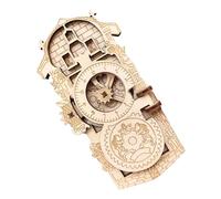 Magnetic Refrigerator Clock - 14 x 7 cm Magnetic Fridge Adhesive Lime Wood Visual Analog Kitchen Timer Cultural Souvenir Mechanical Visual Fridge Timer Magnets Cooling Timer