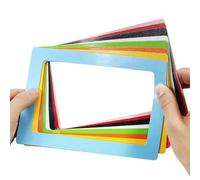 Magnetic Refrigerator Frames Great for Displaying School Projects and Family Photos (6 inch green)