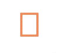 Magnetic Refrigerator Frames Great for Displaying School Projects and Family Photos (6 inch orange)