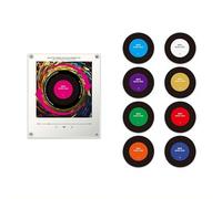 Magnetic Refrigerator Magnet NFC Induction Singing Speaker,9 Pack Custom Music Fridge Magnets,Smart Programmable Sound Stickers,Plays Your FavoriteSong,Musics Gifts Anniversary Wedding & Birthday
