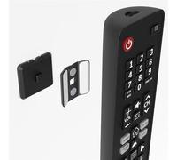 Magnetic Remote Control Holder - Wall-Mounted Organizer for TV, Air Conditioner & Electronic Remotes - Strong Magnetic Grip with Anti-Tilt & Drop Protection - Easy No-Drill Installation (Black)