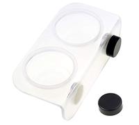 Magnetic Reptile Feeding Cup Gecko Feeder Ledge with 20 pcs Food Water Cups Dish Bowl for Lizard Spider Crested Gecko Chameleon Corn Snake Centipede Beetle Jelly Mealworms (S)