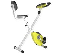 Magnetic Resistance Exercise Bike Foldable LCD Adjustable Seat Yellow