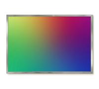 Magnetic Restaurant Menu Board 60x40 Rainbow Gradient Silver Border