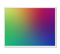 Magnetic Restaurant Menu Board 80x60 Rainbow Gradient White Border