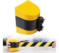 Magnetic Retractable Barrier, 10M Wall Mount Safety Belt, Magnetic suction Wall Mount Safety Cordon Barrier with ABS Case, Durable, Easy to Assemble, for Crowd Control