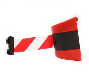 Magnetic Retractable Barrier Tape Wall Mounted Crowd Control Safety Belt，Retractable Belt Barrier Queue Tape with Magnetic, Rope Safety Barriers with ABS Case,