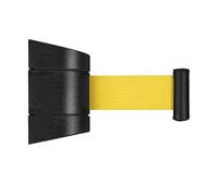 Magnetic Retractable Barrier Tape Wall Mounted Crowd Control Safety Belt，Retractable Caution Belt 32FT - Wall-Mounted Safety Barrier Rope for Crowd Control, Que