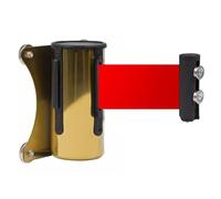 Magnetic retractable queue rope barrier, Magnetic Crowd Control Wall Barrier Retractable Wall Barrier with Strong Magnets Entry into Dangerous or Restricted Areas(5M/16.4FT)
