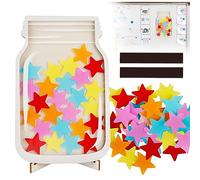 Magnetic Reward Jar, Classroom Reward Jar for Kids, Personalized Stars Reward Jar for Students Kids Behavior, Magnetic Reward Chart for Classroom Board Home