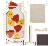 Magnetic Reward Jar for Kids Potty Training, Wooden Star Poop Reward System for Classroom Incentive Good Behavior Suitable for Boys Girls Toddler