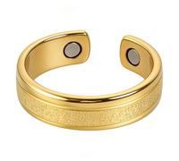 Magnetic Ring for Women | Open Finger Jewelry | Adjustable Ring for Sleeping, Travel, Work, Daily, Evening, Se référer à la description, Metal, No