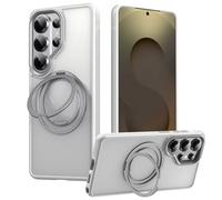 Magnetic Ring Stand Case for Samsung Galaxy S26 / S26+ / S26 Ultra, Compatible with MagSafe, 360° Rotatable Foldable Kickstand, Shockproof Protective Cover with Non-Slip Grip(White,S26 Ultra)