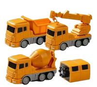 Magnetic Robocar Set, 8/16/26/35 Piece Sets, Magnetic Transform Engineering Car Set, Construction Vehicle & Robot Toy for Creative Play, Smooth Edges Without Burrs