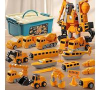 Magnetic Robocar Set, Smartoon Kids Magnetic Toys, 8/16/26/35 Piece Sets, Safe and Non-Toxic Material, Smooth Edges Without Burrs (35pcs)