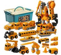 Magnetic Robocar Set, Smartoon Kids Magnetic Toys, 8/16/26/35 Piece Sets, Safe and Non-Toxic Material, Smooth Edges Without Burrs, for Ages 3+ Outdoor Toddler Activities Toy (35Pcs)