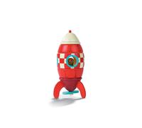 Janod J05207 Wooden Magnetic Rocket, Small (16 cm)