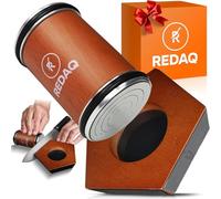 Magnetic Rolling Knife Sharpener Kit - Restore Dull Knives Quickly with 5 Magnetic Angles (12°,15°,17°,20°,25°), Diamond & Corundum Discs, Safe, Stable and Easy for Home & Professional Chefs