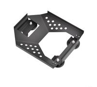 Magnetic Roof Mount For Starlink GEN 4, 280LB Force Carbon Steel Antenna Base For Truck/Boat/Yacht, Weatherproof Spray Coated, Tool-Free Installation, 120MPH Windproof (Black/White)(Black)