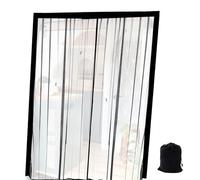 Magnetic Rv Door Screen, Sliding Mesh Fly Protector, 11.81 Inch Net with Strong Magnets, Authentic Barrier Accessory, Trailer Screen with Simple Mount Design, Cargo Vehicle Gear for Blackout Privacy