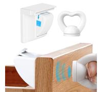 Magnetic Safety Lock - Child Locks for Cabinets - Invisible Lock with Glue and Screws, Cupboard Lock, Child Lock for Cabinets and Drawers