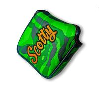 Magnetic Scotty Blade or Mallet Golf Putter Head Cover - Zebra Camo - Gift For Men (Mallet Putter Cover)