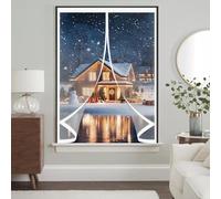 Magnetic Screen Curtain 49 x 72 cm Weatherproof Winter Warm Screen, Warm Winter, Windproof Waterproof Magnetic Insulated Curtain for for Bedroom, Kitchen, A