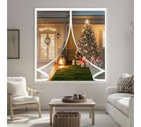 Magnetic Screen Curtain 54 x 96 cm Warm Winter, Windproof Soundproofing, Windproof Waterproof, Thermal Thermal Magnetic Curtain for Bedroom, Kitchen, A