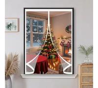 Magnetic Screen Curtain 58 x 128 cm Self-Sealing PVC Weatherproof Winter Warm, Cold and Noise Proof Winter Curtain Blanket, Thermal Screen for All Types of Windows, A