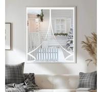 Magnetic Screen Curtain 80 x 58 cm Self-Sealing PVC Weatherproof Winter Warm, Cold and Noise Proof Curtain Transparent Waterproof Thermal for Balcony, Patio, A