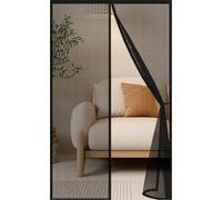 Magnetic Screen Door 102 x 167 cm Powerful Magnets, Keep Bugs Out, Automatically Closes, No Drill Installation, Magnetic Door Curtains Fly Screen Kid and Pet Friendly, Black