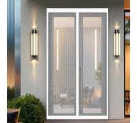 Magnetic Screen Door 120 x 280 cm Keeps Bugs Out, Lets Fresh Air in, No Gap, Snap Shut Automatically, Hands Free Magnetic Door Screen for Living Room, Bedroom, Patio, White
