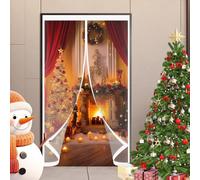 Magnetic Screen Door 130 x 190 cm Transparent, Cold and Noise Proof, Windproof Waterproof Auto Closing Magnetic Insulated Door Curtain for Winter for Balcony Patio, A