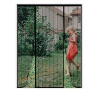 Magnetic Screen Door 140x240cm Double Door ct Mesh Curtain Auto Close Mosquito Protection for Sliding Patio & French Doors Easy Install Fly Screen